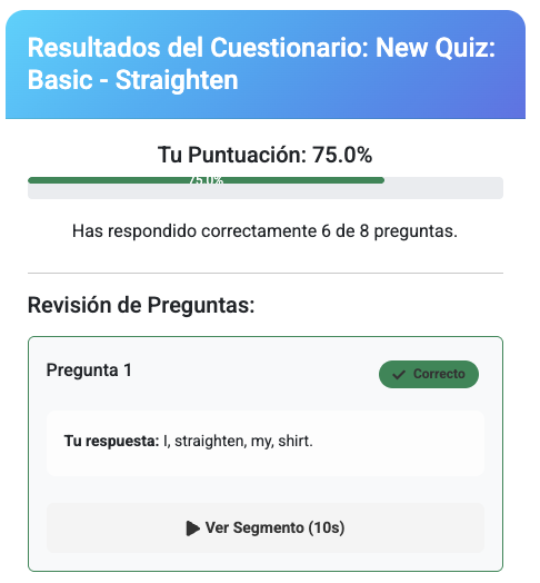 Quiz Results